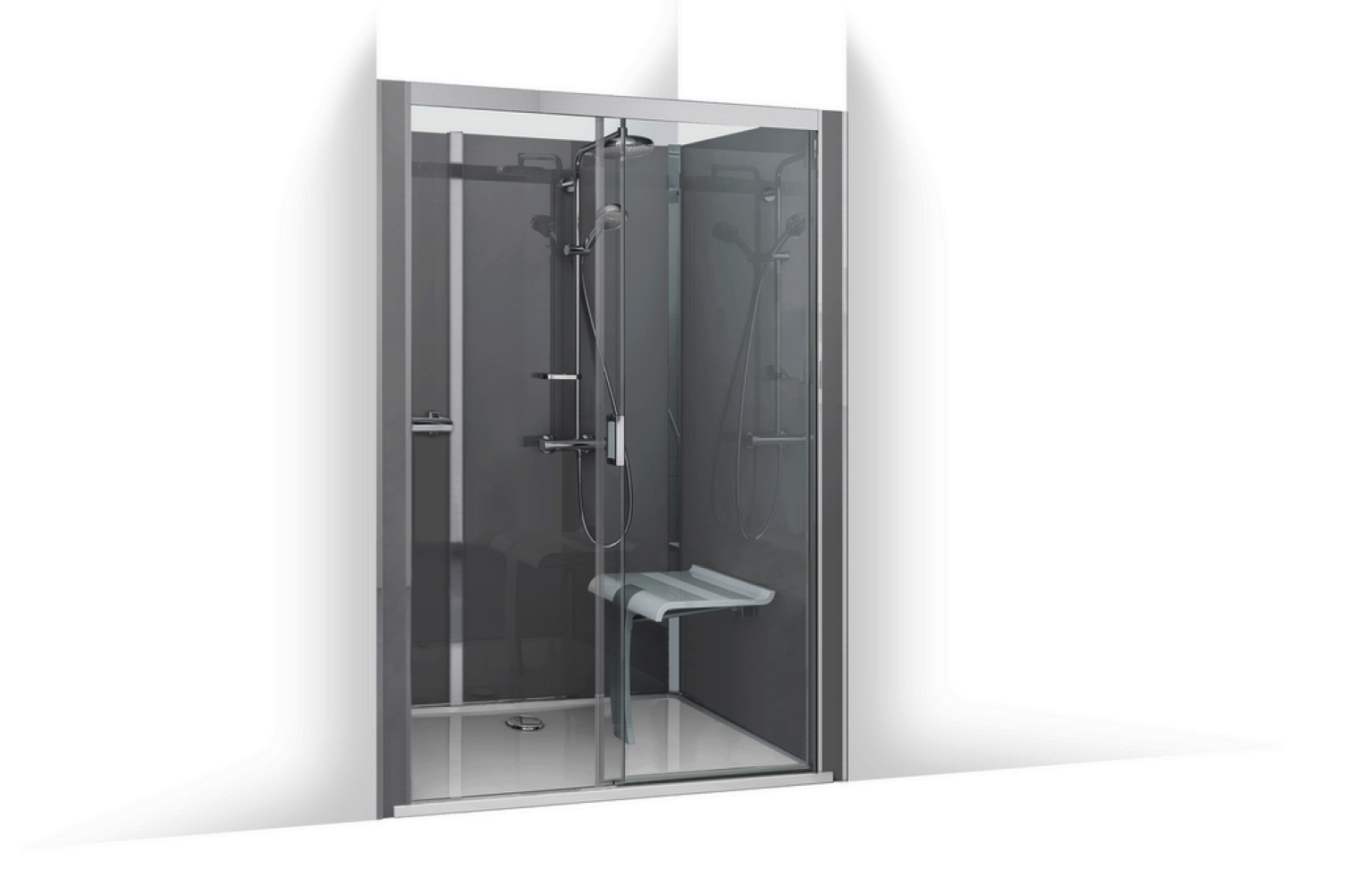 Roth Komplettdusche Vinata Comfort Ni Hoch anthrazit 1160x877 ESG klar
