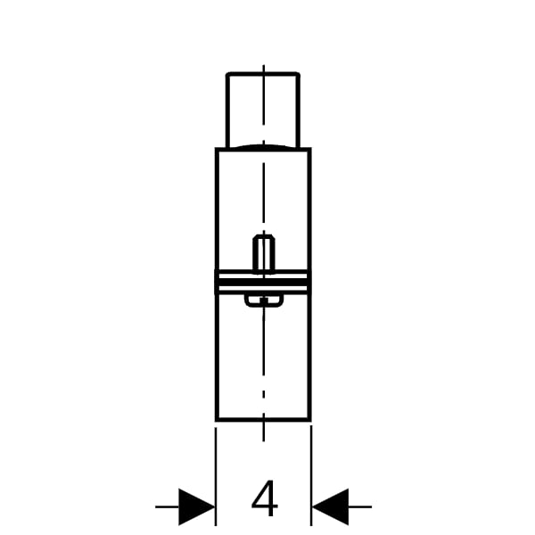 Geberit Rohrschelle mit Gewindemuffe G1 1/4 d200
