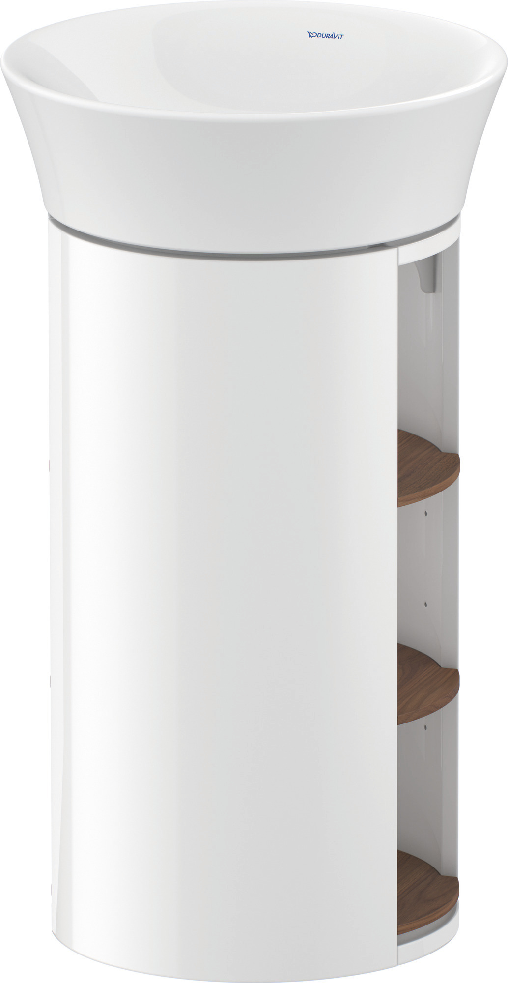 Duravit WTU White Tulip bodenst. 751x350x410mm, A.Nussb.M./Weiß HGL