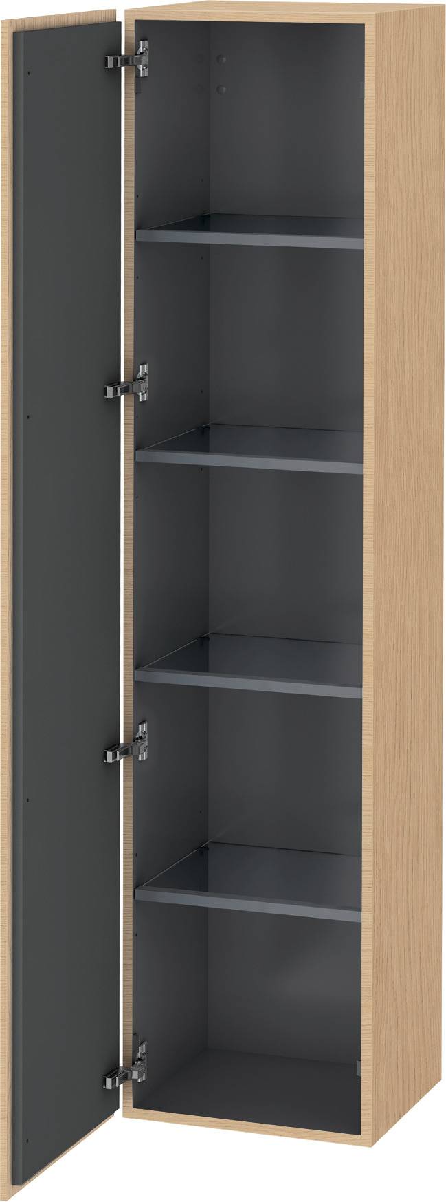 DU Hochschrank L-Cube 363x400x1760mm 1 Tür, TA li., Eiche Natur