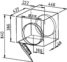 Helios SVR EC 315 SlimVent EC Radialventilat. 1-PH 50/60Hz regelbar