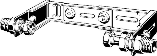 Viega Wasserzählerbügel Easytop 2230.70 in Qn10,0 x R11/2 x R11/2 Siliziumbronze