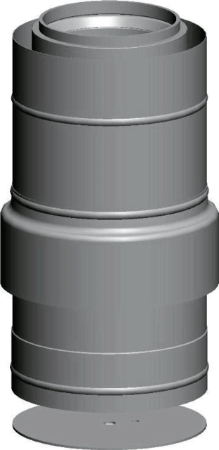 Wolf Zuluftstutzen DN110/160 250 mm, aus Edelstahl/PP Wolf Zuluftstutzen DN110/160 250 mm, aus Edelstahl/PP