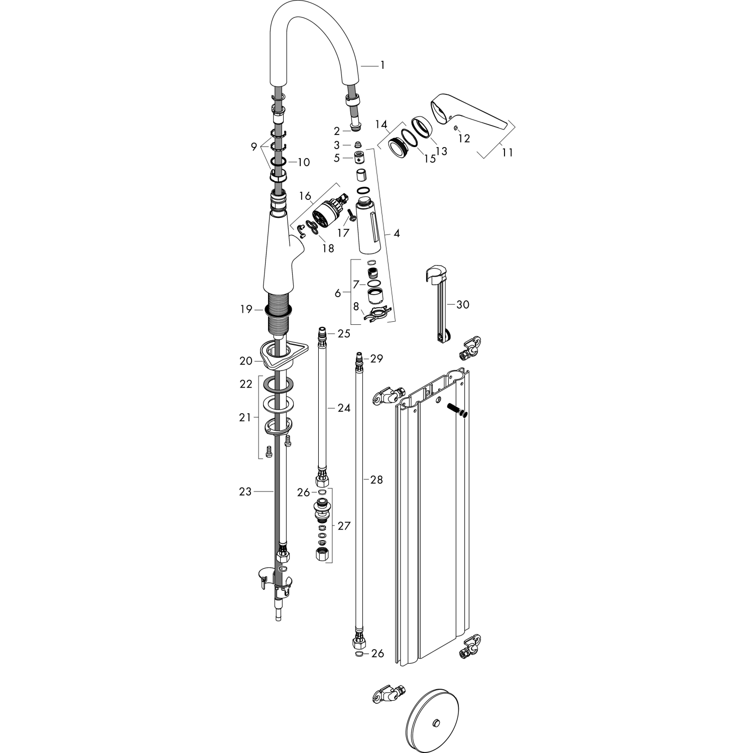 Hansgrohe Spültischmischer 200 Talis M51 Ausziehbrause 2jet sBox chrom