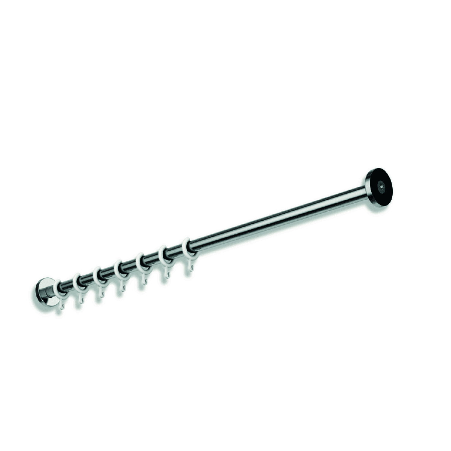 HEWI VH-Stange, d:25, L:1000, 10 Ringe, chrom