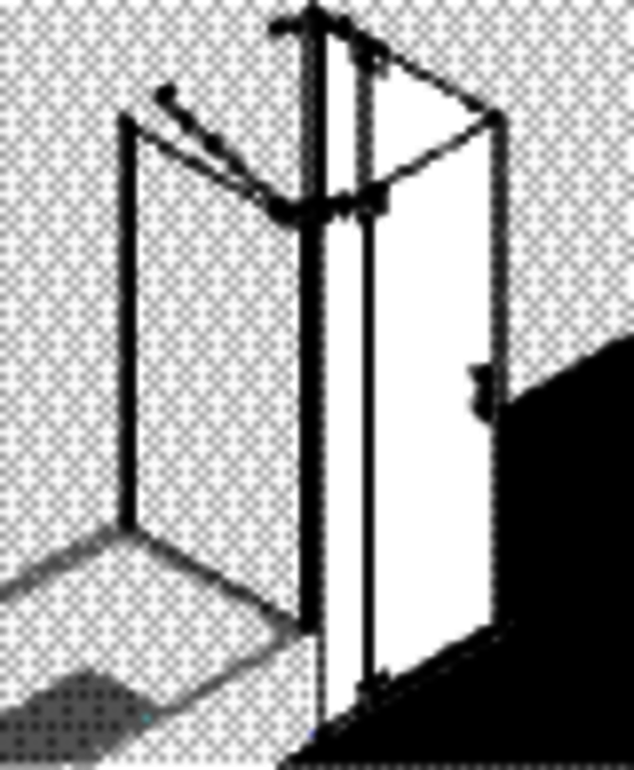 KR Kermi Eck-Halbt. li Filia XP EPL 0750x1850 BV: 725-750 SIHG ESG klar