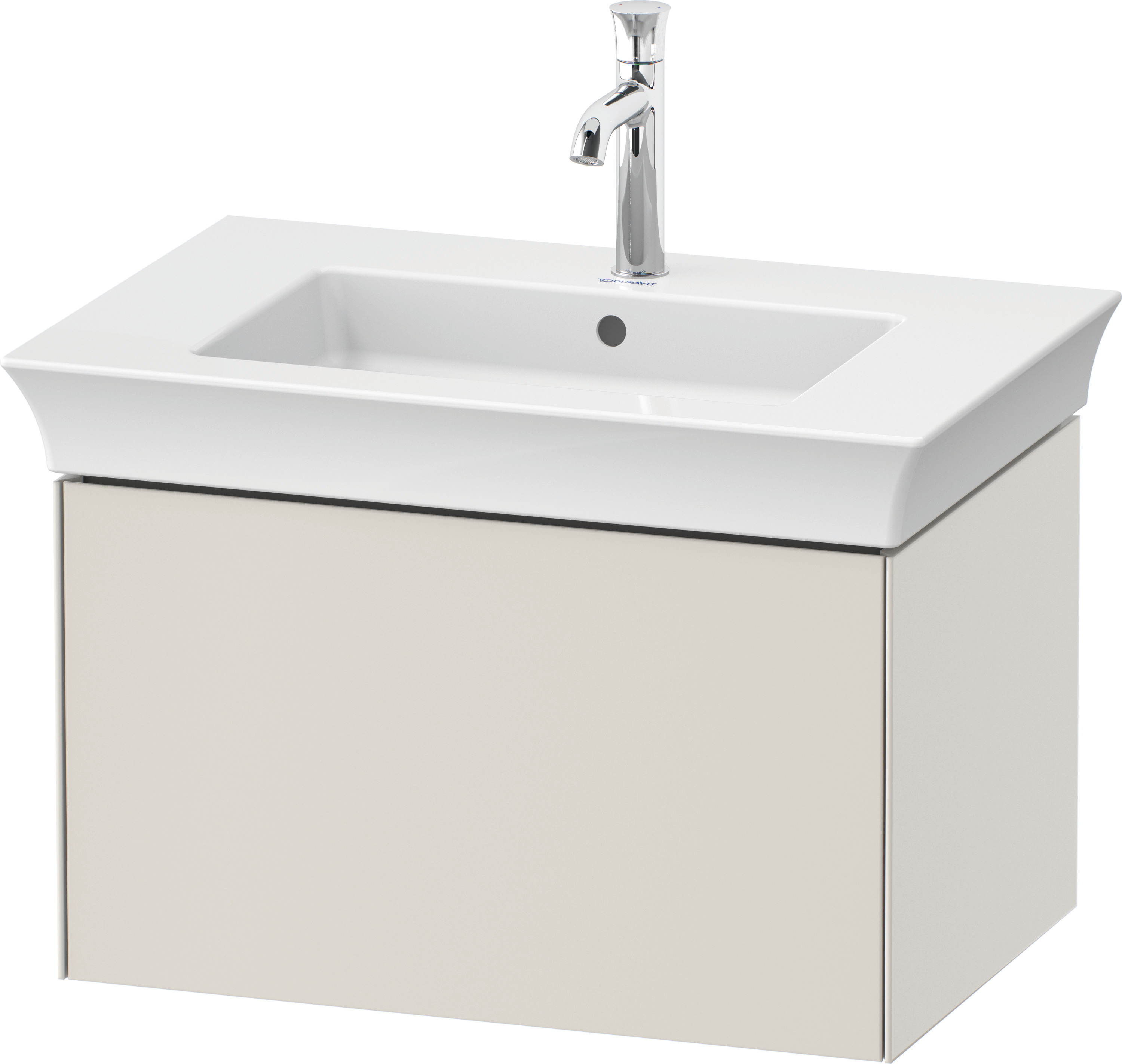 Duravit WTU White Tulip wandh.,1 Auszug 410x684x458mm, Nordic Weiß Seidenmatt