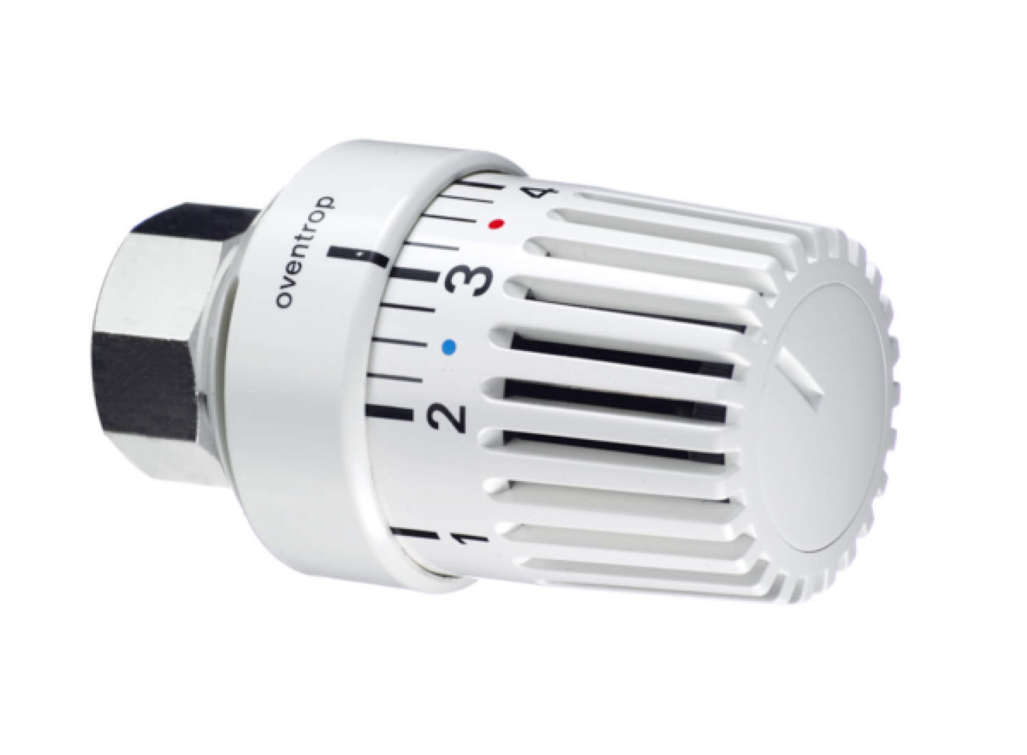 OVENTROP-Thermostat "Uni L" 7-28 C, 0 * 1-5, Flüssig-Fühler, weiß