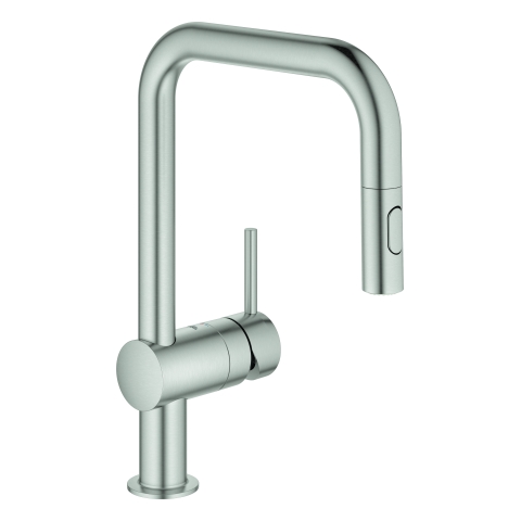 GROHE EH-Spültischbatterie Minta 32322_2 U-Auslauf Spülbrause supersteel