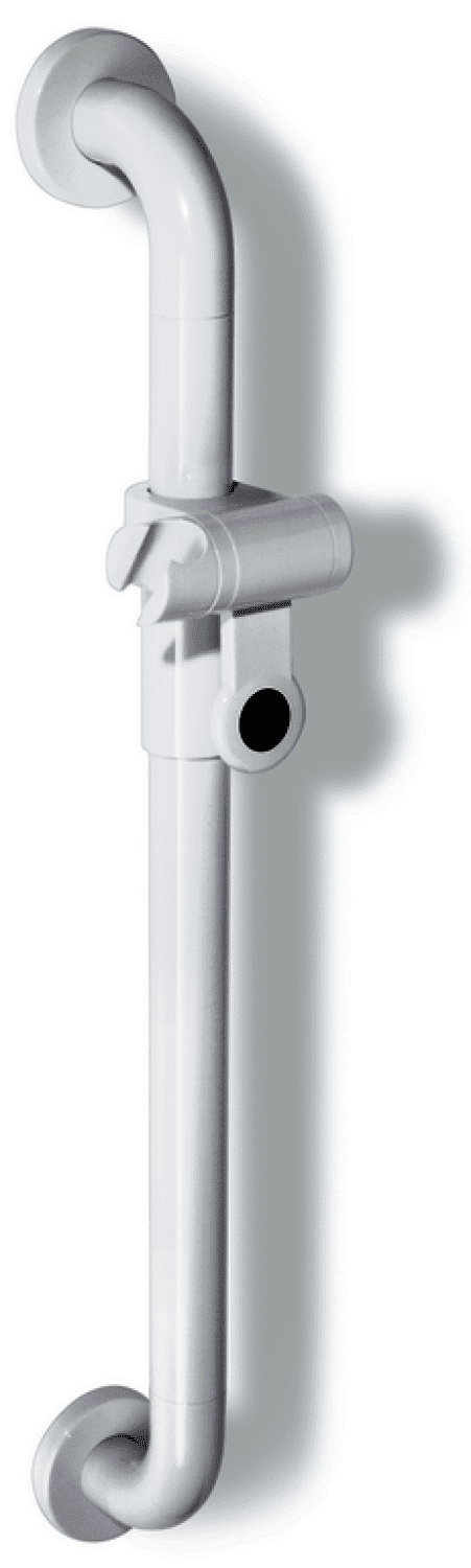 HEWI Brausehalterstange Ser 801, d:33, AM:600mm, m.Br.H. felsgrau