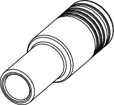 TECEflex Presslötadapter aus Siliziumbronze für Hygieneb. Dim. 18 mm