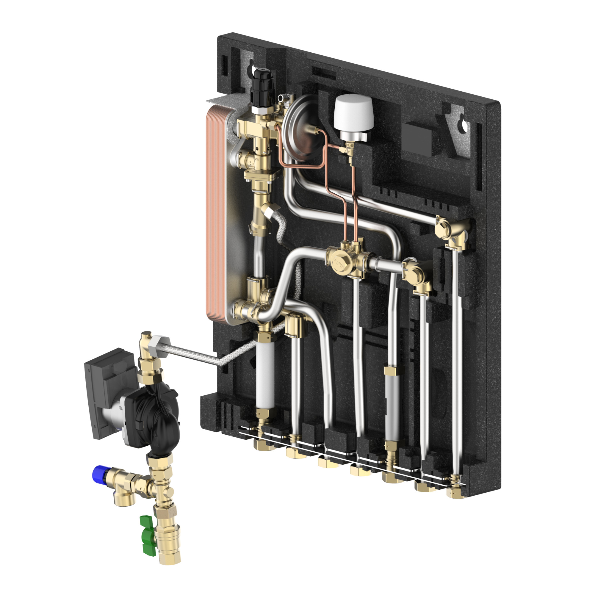 Danfoss EvoFlat 110 FSS 1 m. EPP-WD + Zirk.-Set
