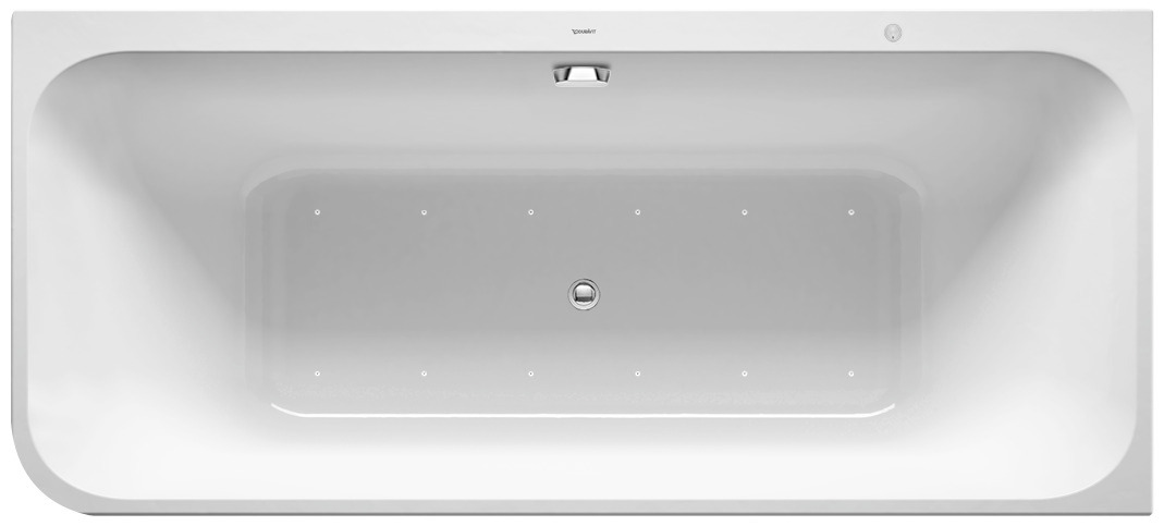 DU Happy D.2 Whirlw. 1800x800mm, Ecke R Angef Acryl-VK,Rückens.2,Air-Syst., Weiß