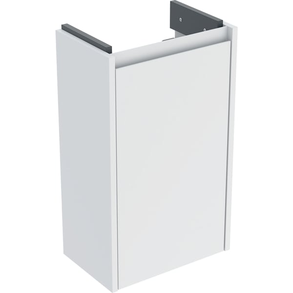 Geberit Renova Compact US für HWB, mit 1 Tür 35,8x60,5x22,5cm, weiß/l. seidenmatt