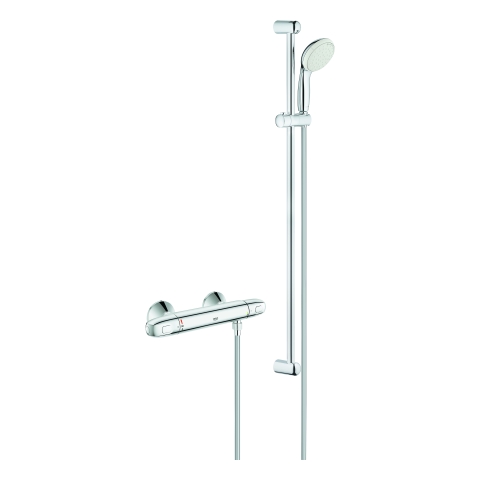 GROHE THM-Brausebatterie Grohtherm 1000 34824_4 mit Brausegarnitur 900mm chrom