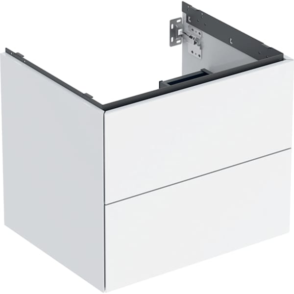 Geberit ONE Unterschrank für WT/-Platte 2 Schubl., 59,2x50,4x47cm, weiß hgl.