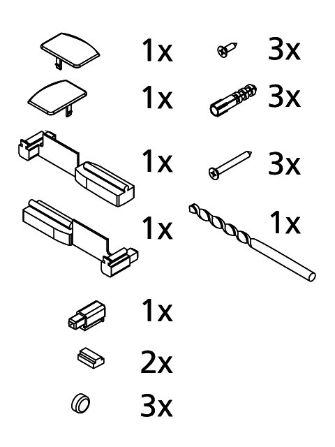 KR Kermi ZBV2003 Set Montagekleinteile