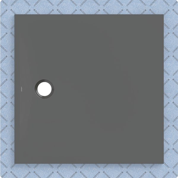 Geberit CleanFloor30 Duschfläche 100 x 100 cm integriert, mit Dichtvlies, graphit matt