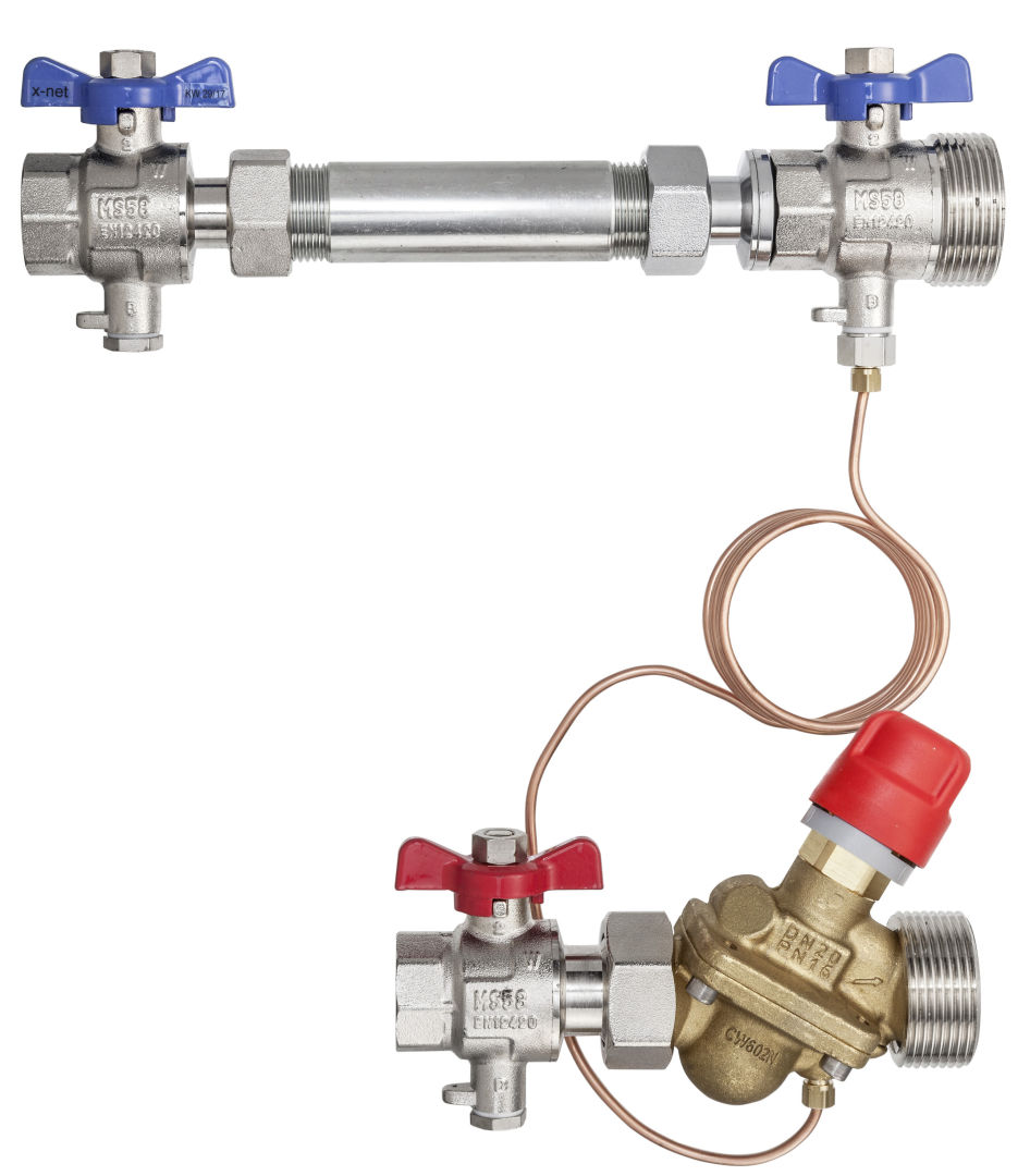 Kermi x-net WMZ-Einbauset AB-PM 1' H DN25, 1 Stück/VPM
