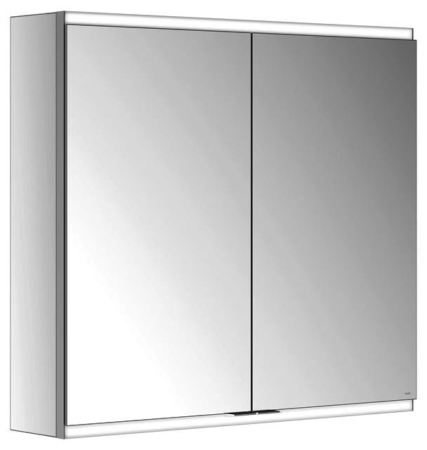 KEUCO Royal Modular 2.0 SPS, bel. 80021, Vorb,2Steckd,sb-elox,800x700x160mm