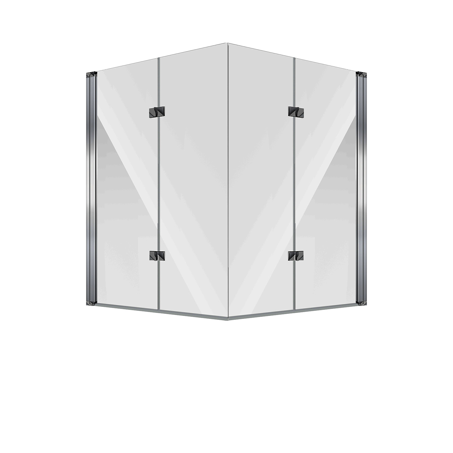 KO Falttür SL450 BF2A R 100 985-1000x1400 Silber matt ESG trans. KO Falttür SL450 BF2A R 100 985-1000x1400 Silber matt ESG trans.