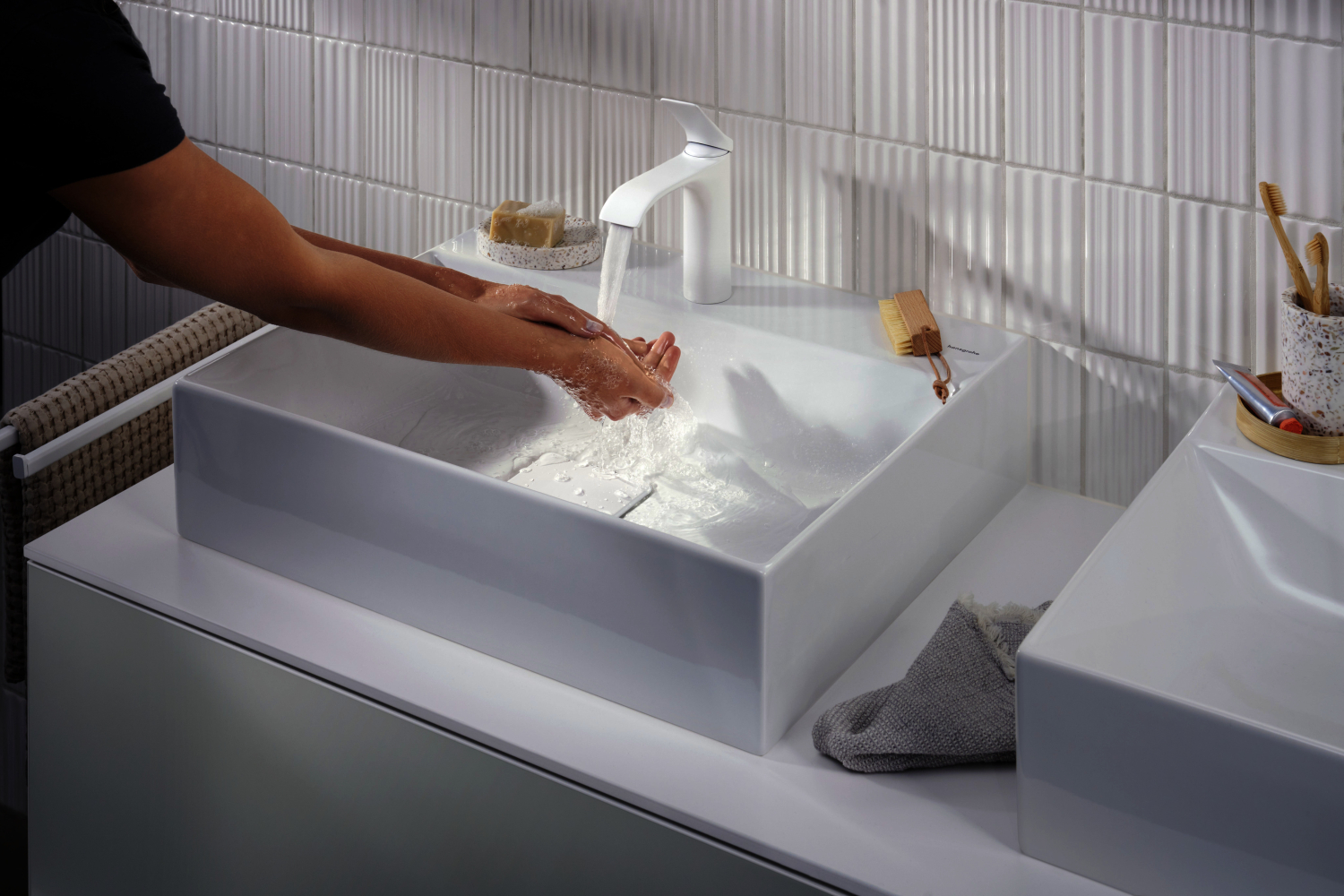 Hansgrohe Waschtischmischer 110 Vivenis ohne Ablaufgarnitur mattweiss