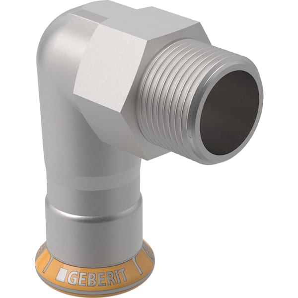 Geberit Mapress Therm Übergangswinkel 90Gr mit AG d35-R1 1/4