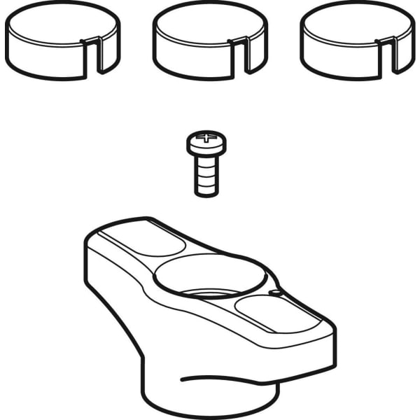 Geberit Set Betätigungshebel klein zu Kugelhahn DN 15-20