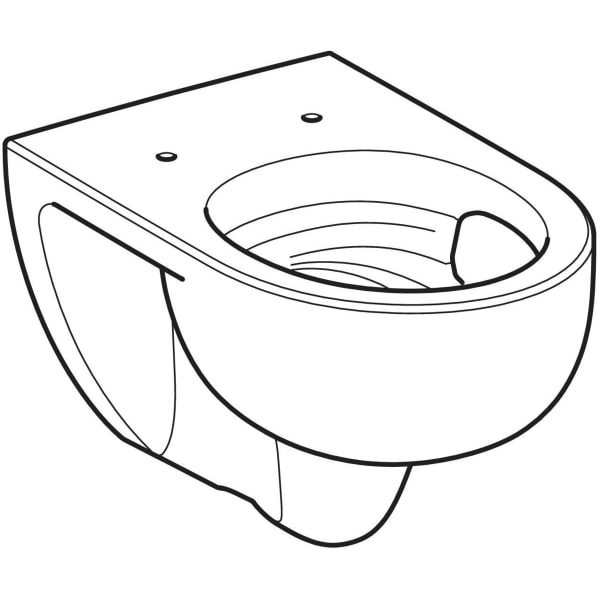 Geberit Renova WWC, Tiefspüler TurboFlush, T:54cm, weiß