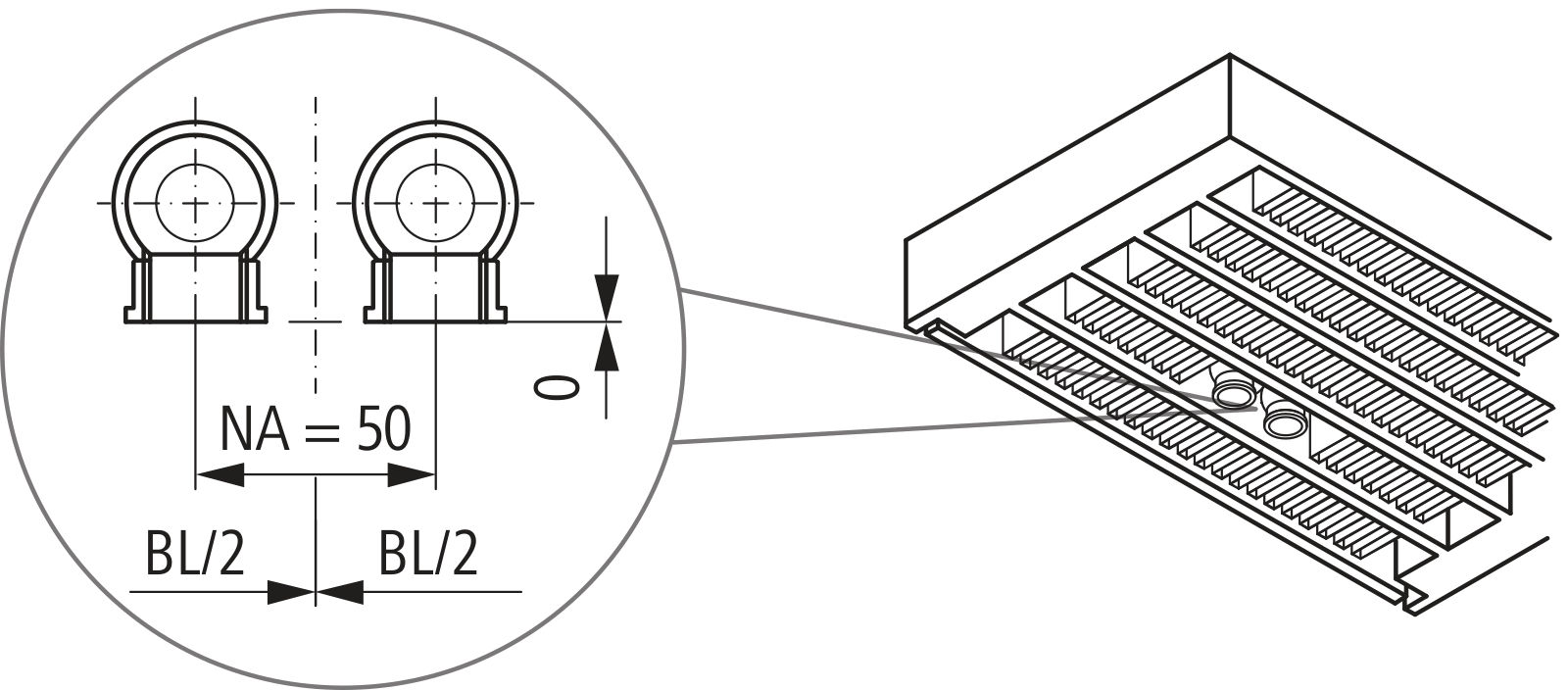 Kermi Konvektor Typ32 BH140x133x1700mm QN1493,weiß,6bar, m. Abd., AB Uni.