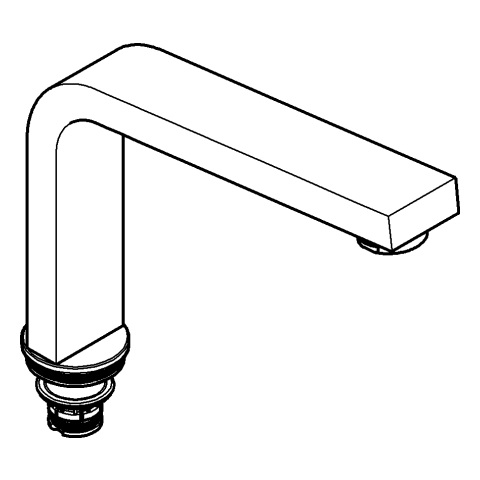 GROHE Auslauf 13322 hard graphite gebürstet GROHE Auslauf 13322 hard graphite gebürstet