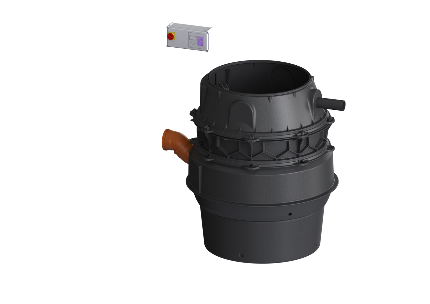 KESSEL-Pumpstation Aquapump XL Duo, SPF 3000-S1, niedrigster Einbau
