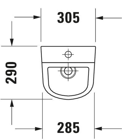 DU Urinal D-Code, Zulauf von oben rimless, ohne Fliege, weiß