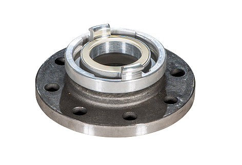 KSB Storz-Festkupplung mit Flansch DN 100/A110 PN 16 gebohrt, Alu/Stahl