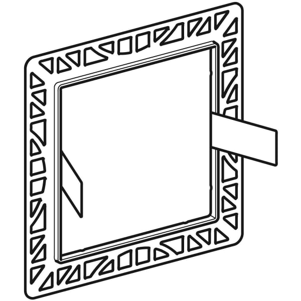 Geberit Abdeckplatte flächenbündig für WT-Armaturen mit UP-Funktionsbox