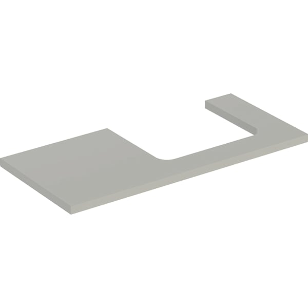 Geberit ONE WT-Platte, Ausschnitt re, für AWT 105x3x47cm, greige matt