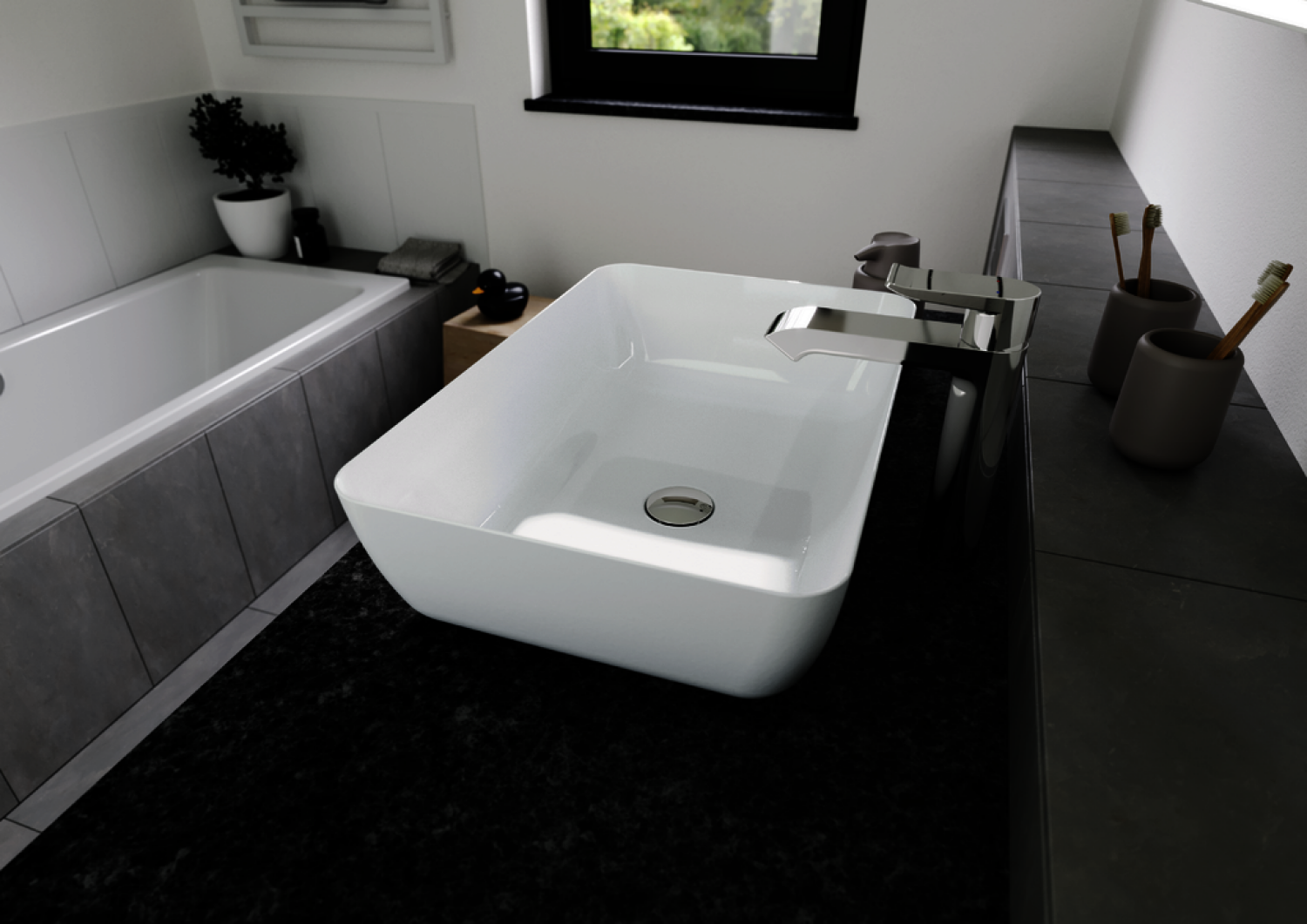 KA WB CAYONO Waschtisch-Schale Mod.3188, 520x355mm,alpinweiß,Perl-Effekt,oÜL