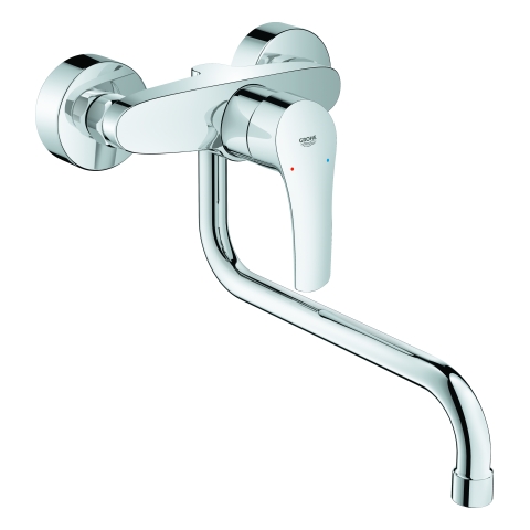 GROHE Einhand-SPT-Batterie Eurosmart 32224_3 Wandmontage Ausld. 277mm chrom