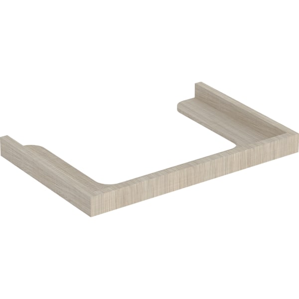 Geberit WT-Rahmen f. Citterio US m. Glaspl. Breite WT 120 cm, graubraun