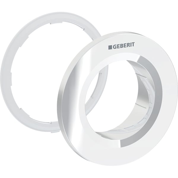 Geberit Typ 01 Rosette für Fernbetätigung rund, UP-Drücker, hochglanz-verchromt