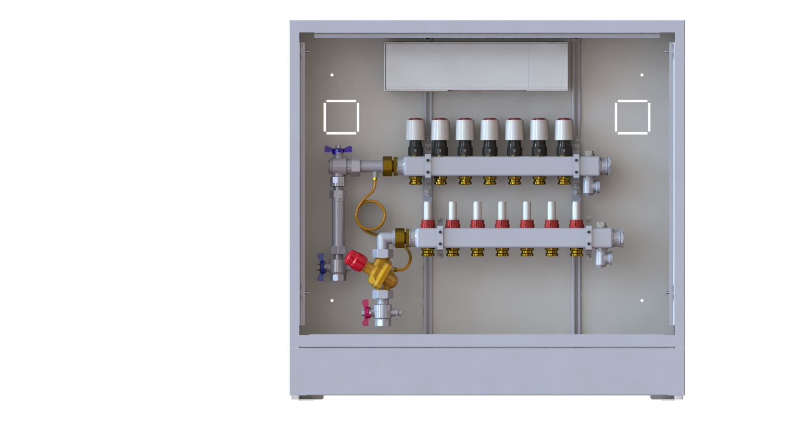 Danfoss Station UnoFloor Comfort 7L 7 HK, links mit AB-PM-Set, 230V