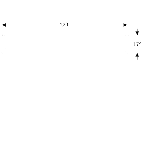 Geberit Option Plus Spiegelschrank m.Beleuchtung, drei Türen, 120x70x17,2cm
