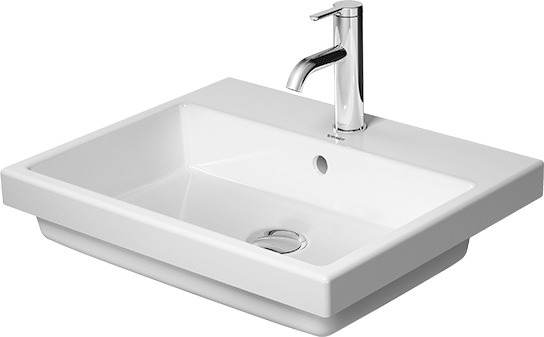 DU Einbauwaschtisch Vero Air 550mm Einbau v.o., m. ÜL, m.HLB, o.HL