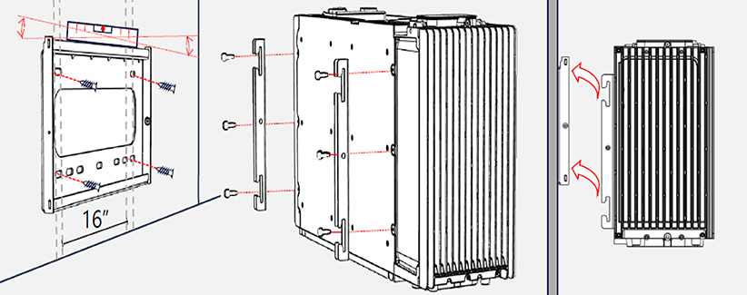 SolarEdge Nexis Batterie Wandhalterung IAC-NX-MDLWMB-01