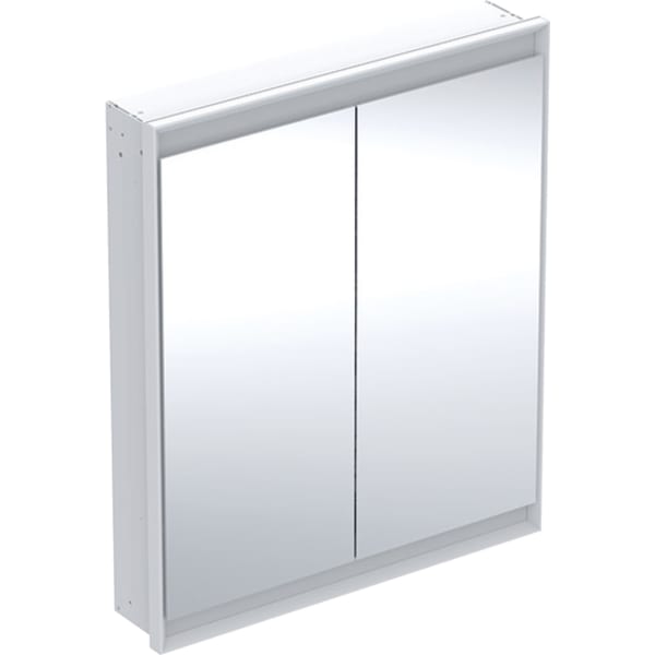 Geberit ONE Spiegelschrank mit ComfortLight 2 Türen, UP-Mont., 75x90x15cm, weiß