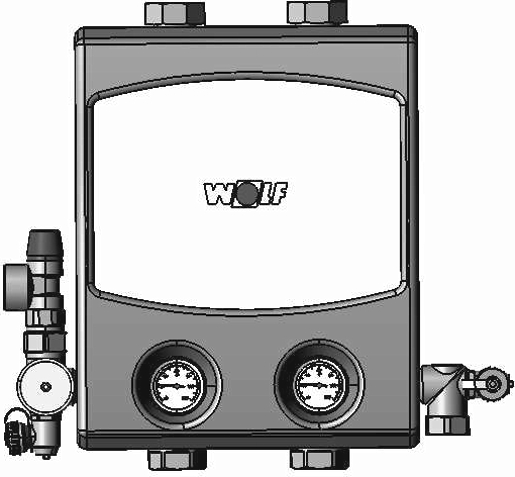 Wolf Pumpengruppe Heizkreis mit HE-Pumpe EEi