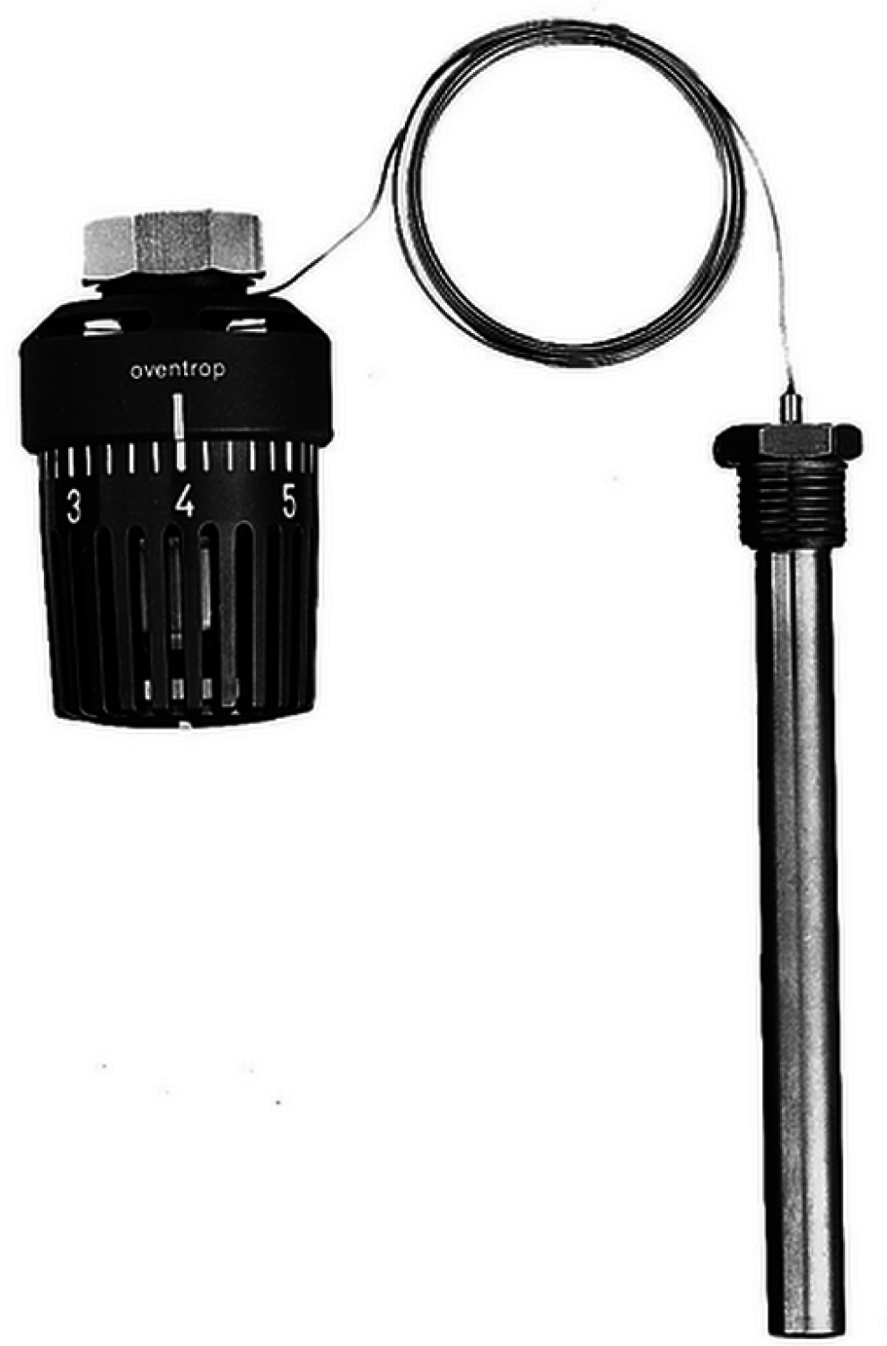OVENTROP-Temperaturregler m. Tauchfühler 40-70 C, Kapillarrohr 5m, Anschluss 1/2"