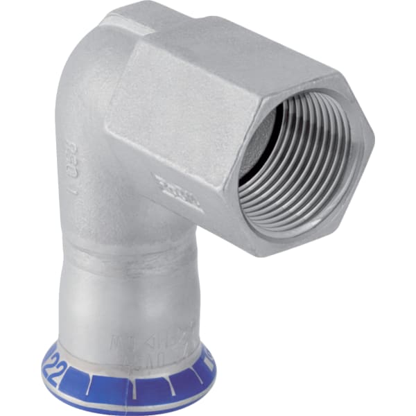 Geberit Mapress Edelstahl Übergangswinkel 90Gr mit IG d18-Rp1/2