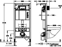 nextVIT WC-Element Typ A31 SBH 120