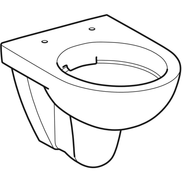 Geberit Renova Compact WWC Tiefspüler verk. Ausl.48cm, Rimfree, weiß